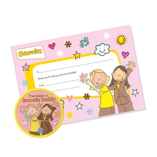 Brownie Buddy Badge & Certificate