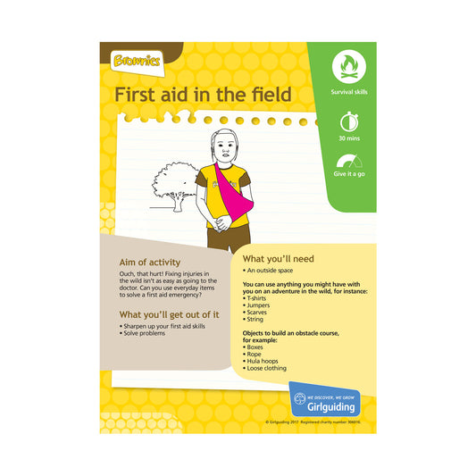 Brownies - Unit Meeting Activity Pack 1 - First Aid In the Field/On the Move