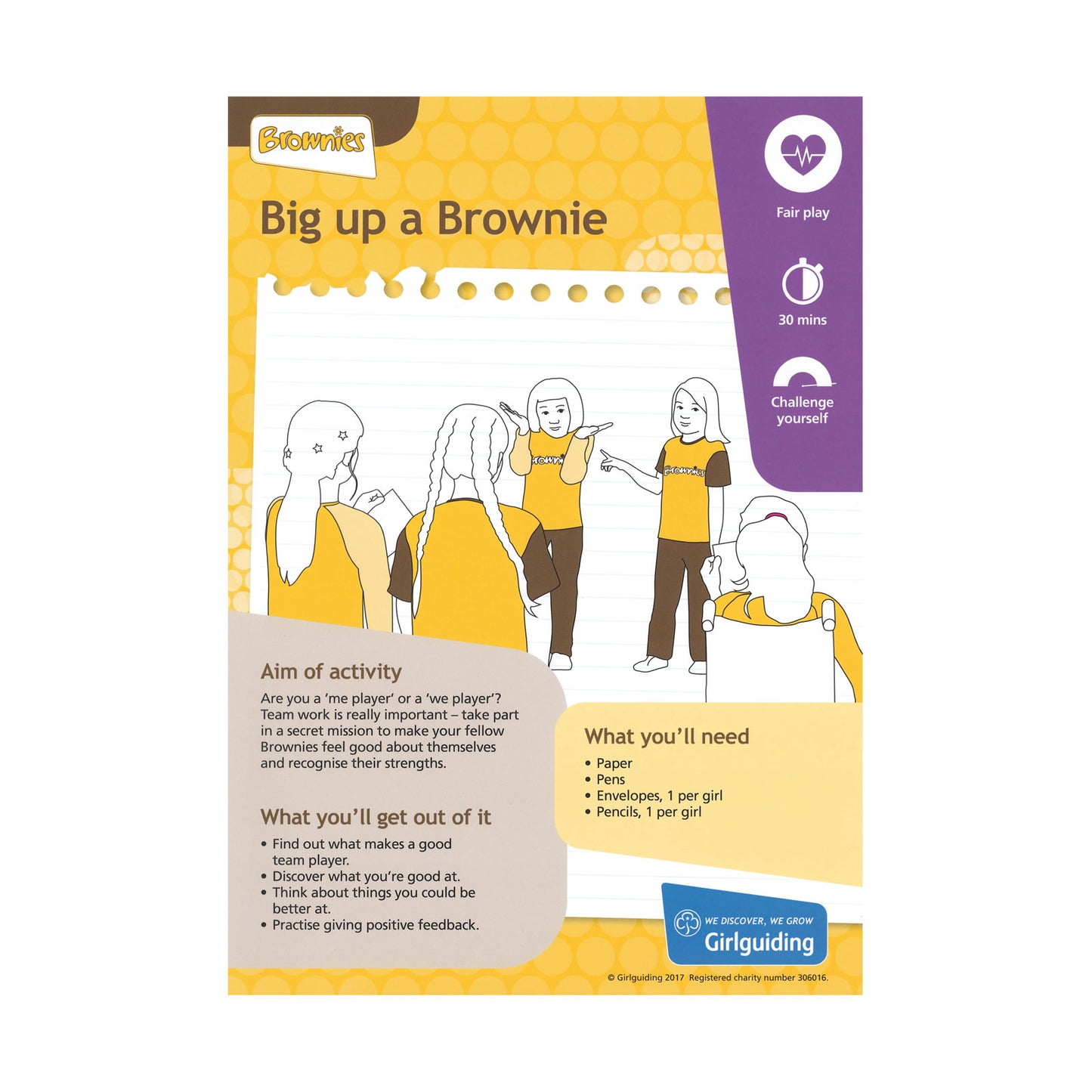 Brownies - Unit Meeting Activity Pack 4 - Big Up a Brownie
