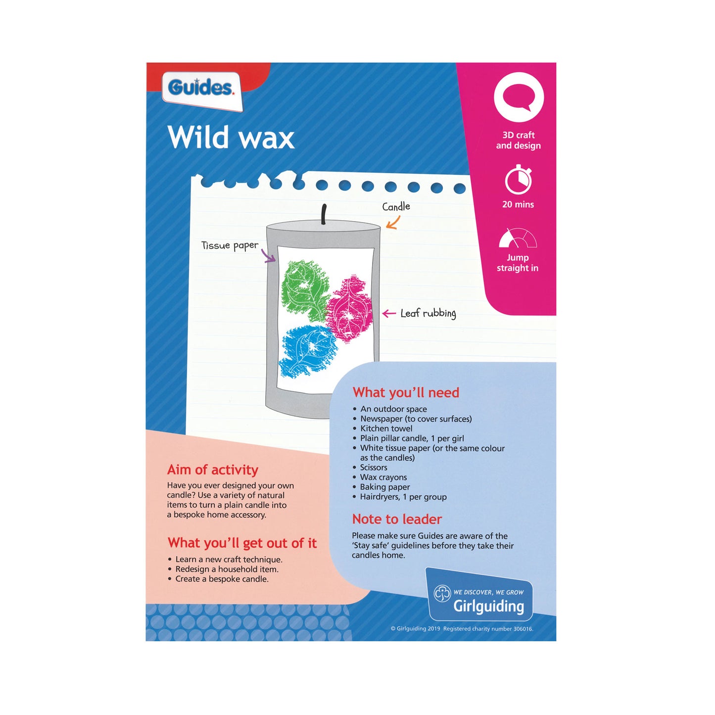 Guides - Unit Meeting Activity Pack 5 - Wild Wax