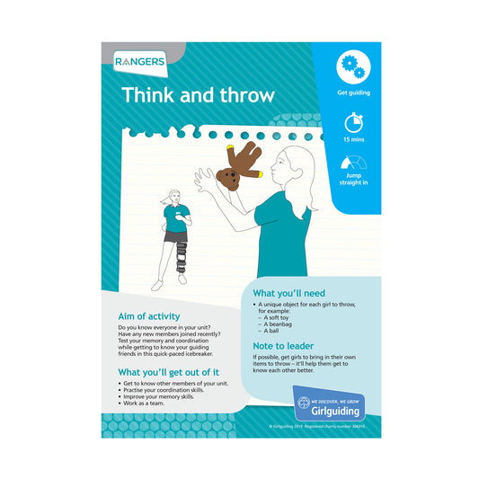 Rangers - Unit Meeting Activity Pack 5 - Think and Throw