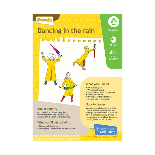 Brownies - Unit Meeting Activity Pack 9 - Dancing in the Rain/Sole-mates