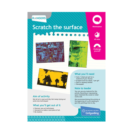 Rangers - Unit Meeting Activity Pack 9 - Scratch the Surface/Relaxation Station