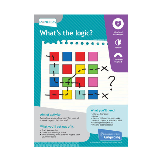 Rangers - Unit Meeting Activity Pack 10 -  What's the Logic?