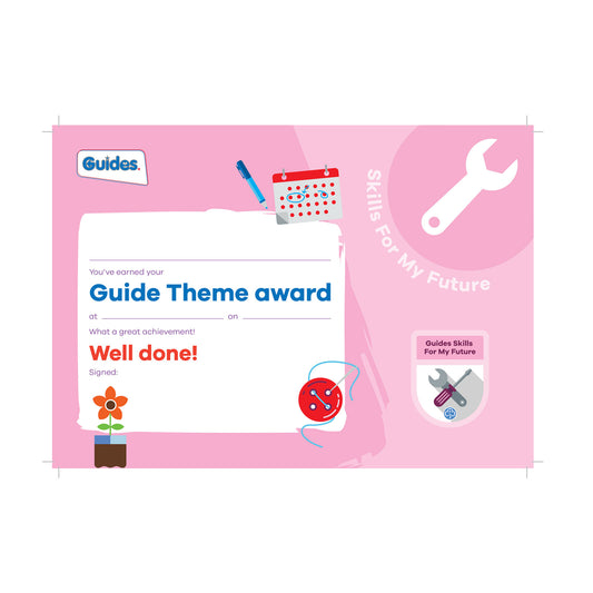Theme Award - Guides Skills For My Future Certificate