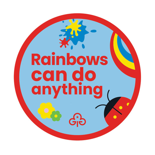 Rainbows Can Do Anything Woven Badge