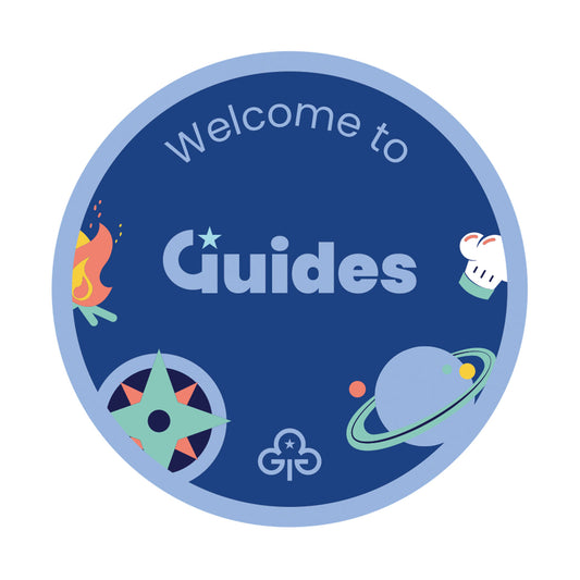 Welcome To Guides Woven Badge