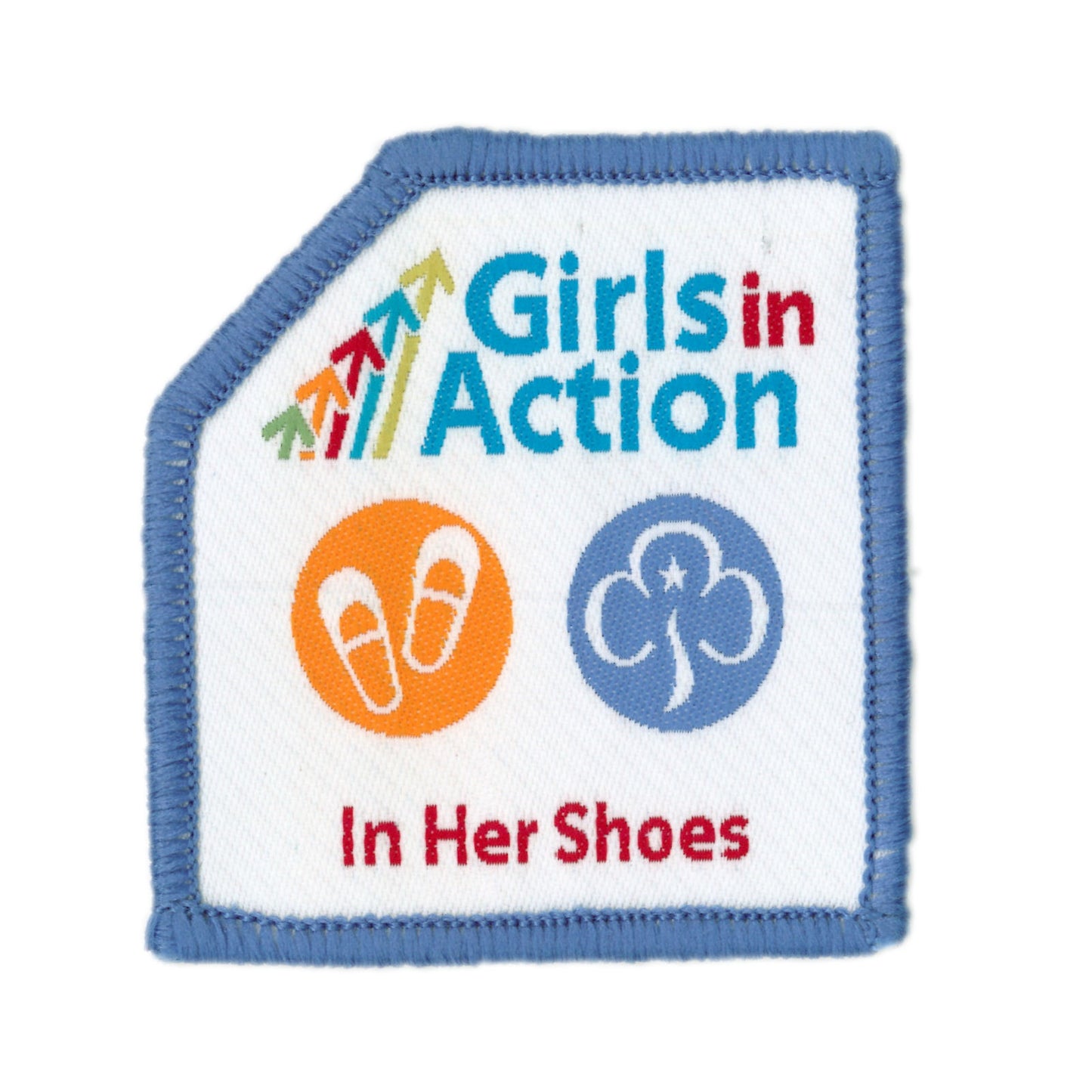 Girls In Action In Her Shoes Woven Badge