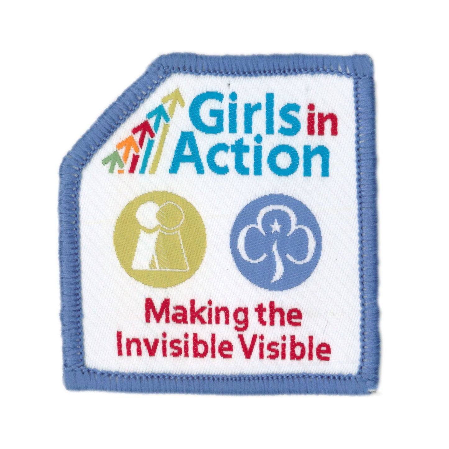 Girls In Action Making the Invisible Visible Woven Badge