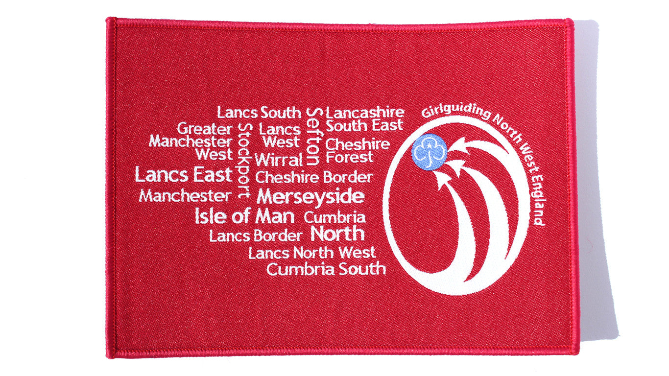 Region Counties Woven Badge