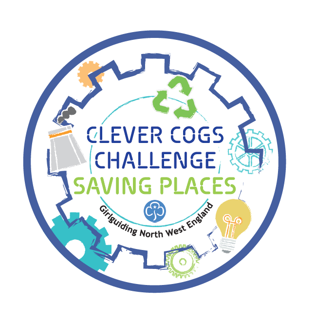 Clever Cogs Challenge Saving Places Woven Badge