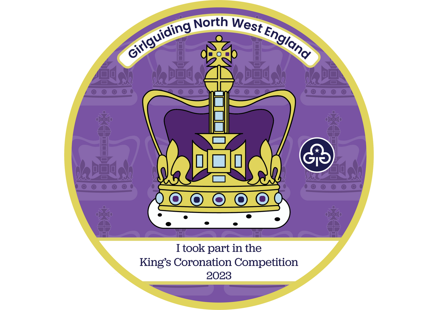 Region Kings Coronation Competition Woven Badge