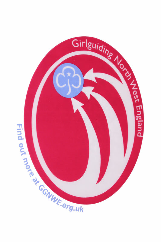 Girlguiding North West England Logo Car Sticker