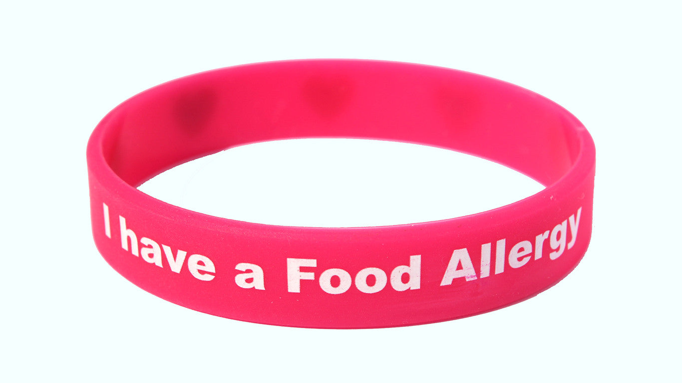 I Have a Food Allergy Silicone Wristband