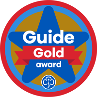 Gold Award Woven Badge Guides